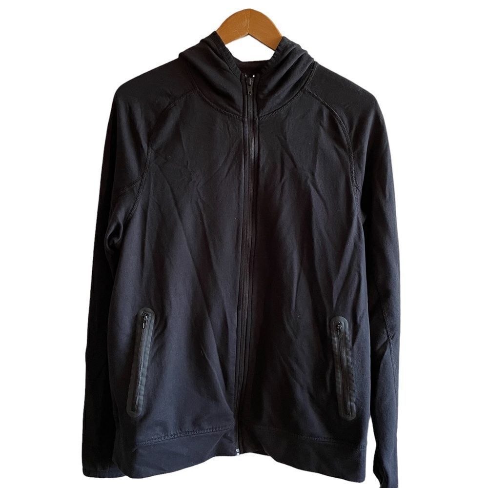 Z by Zella ~ Black Zip Front Hoodie Jacket ~ size Medium